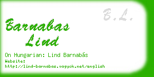 barnabas lind business card